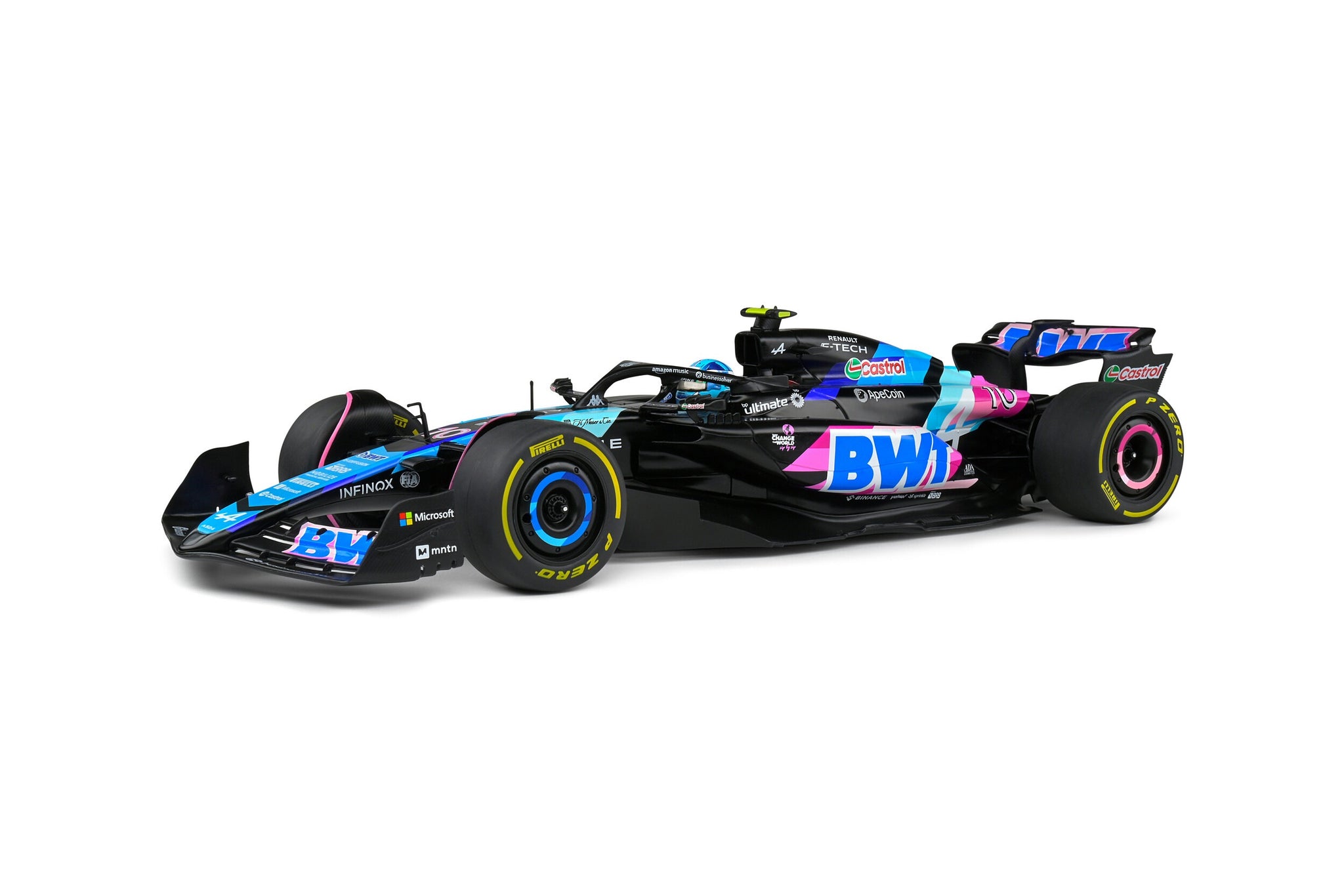 Bburago 1:43 Alpine A525 #10 Pierre Gasly 2025 Monaco GP Die-Cast Model