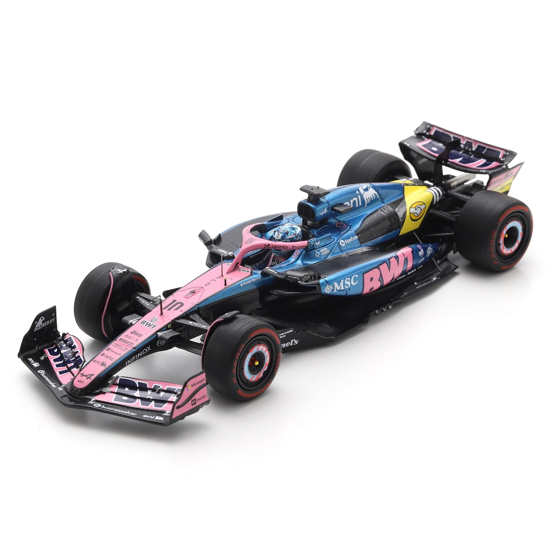Bburago 1:43 Alpine A525 #10 Pierre Gasly 2025 Monaco GP Die-Cast Model