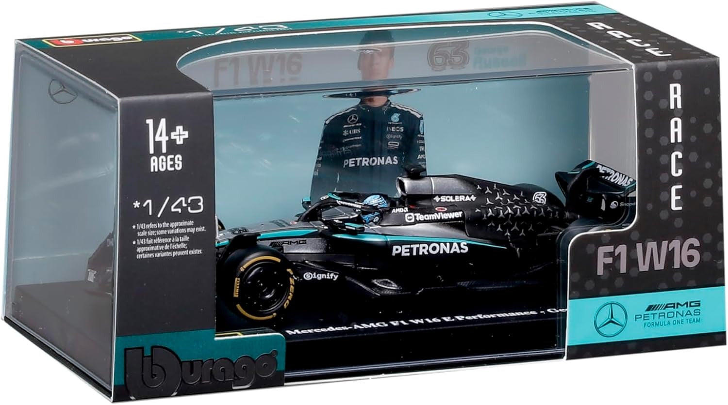 1:43 Mercedes-AMG F1 W16 E PERFORMANCE #63 George Russell (2025 Australian GP Edition)