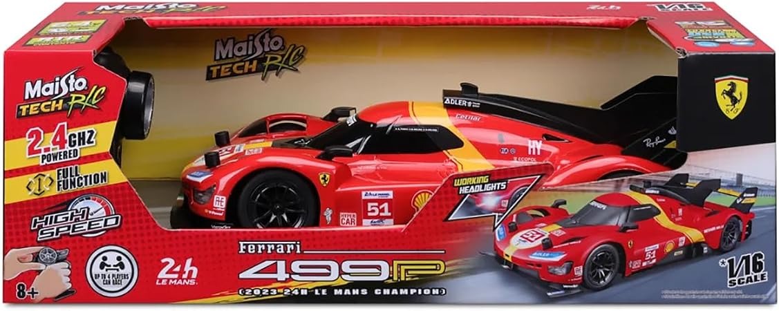 Maisto Tech R/C 1:16 Ferrari 499P #51 – Official Le Mans Hypercar Replica
