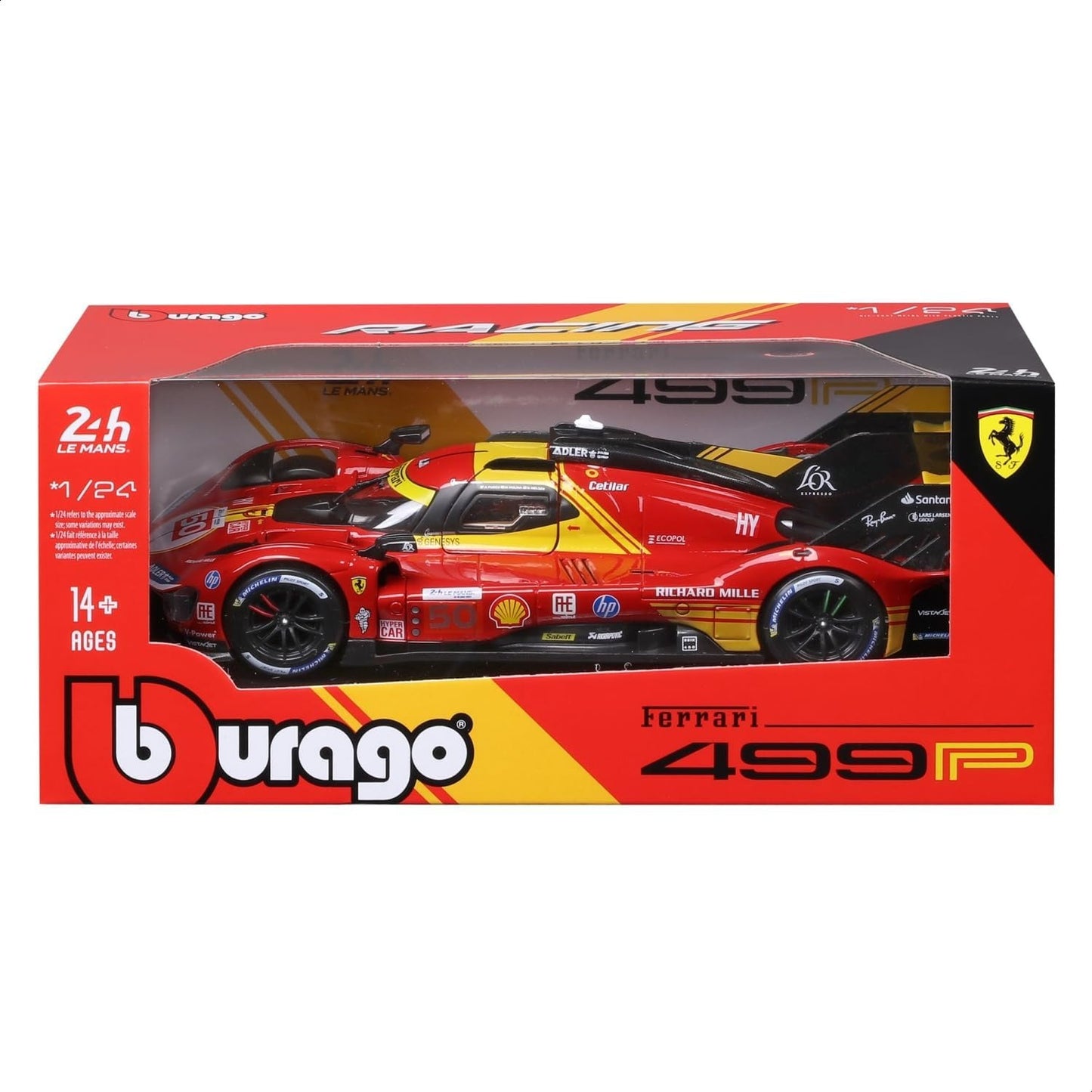 Ferrari 499P #50 24H Le Mans 2024 Champion RC Car - 1:24 Scale (82531)