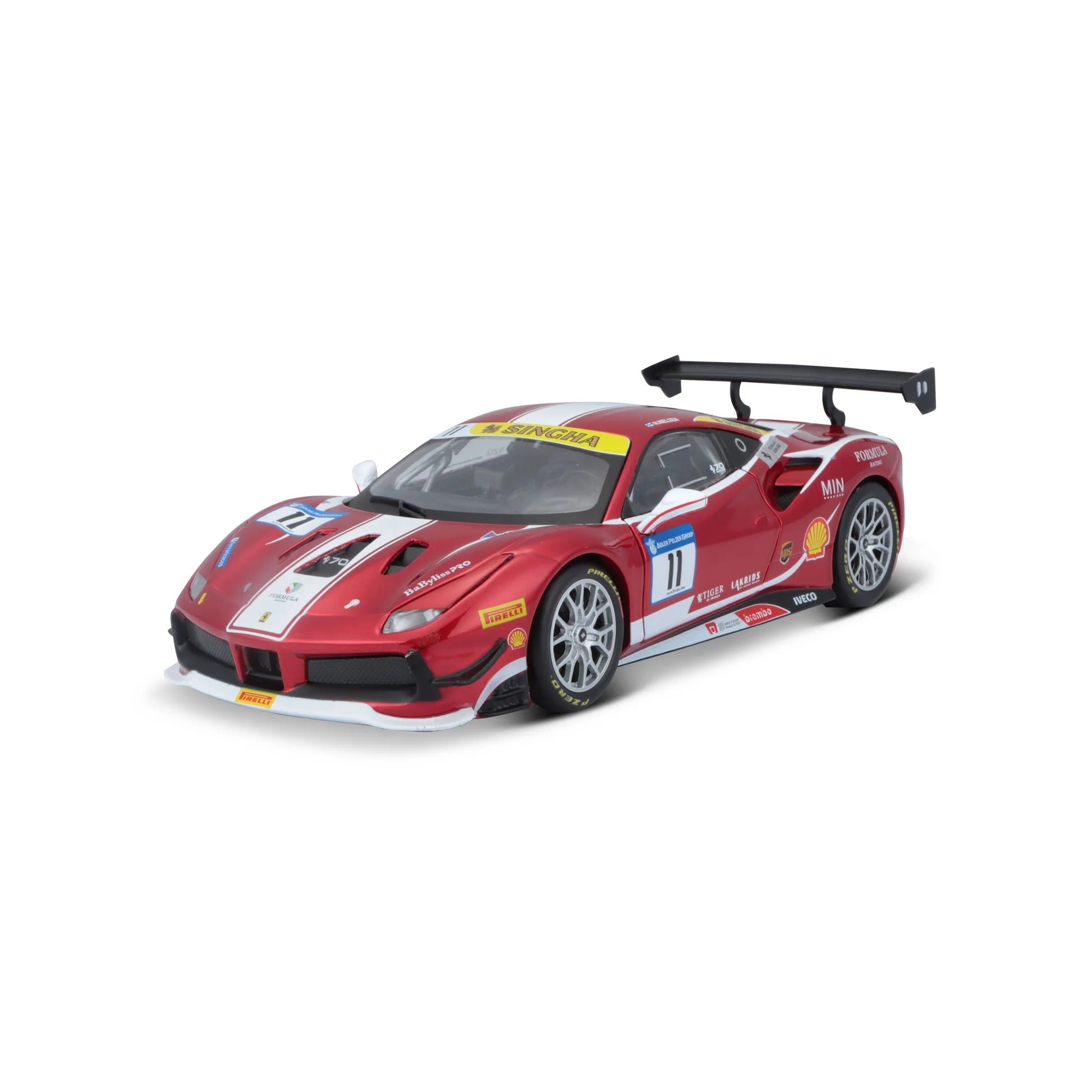 1:24 Ferrari 488 Challenge Diecast Model Kit - Formula Racing (18-26586)