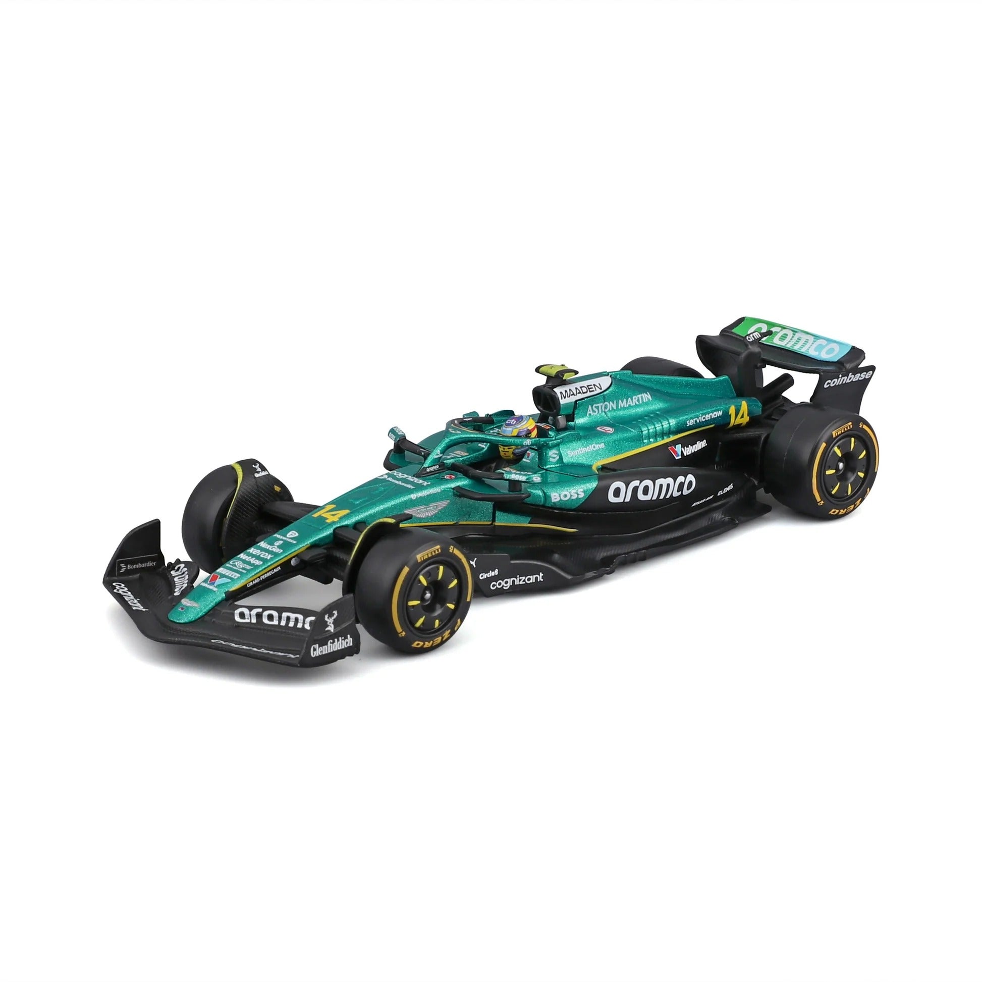 Bburago 1:43 Aston Martin AMR25 #14 Fernando Alonso 2025 F1 Die Cast Model