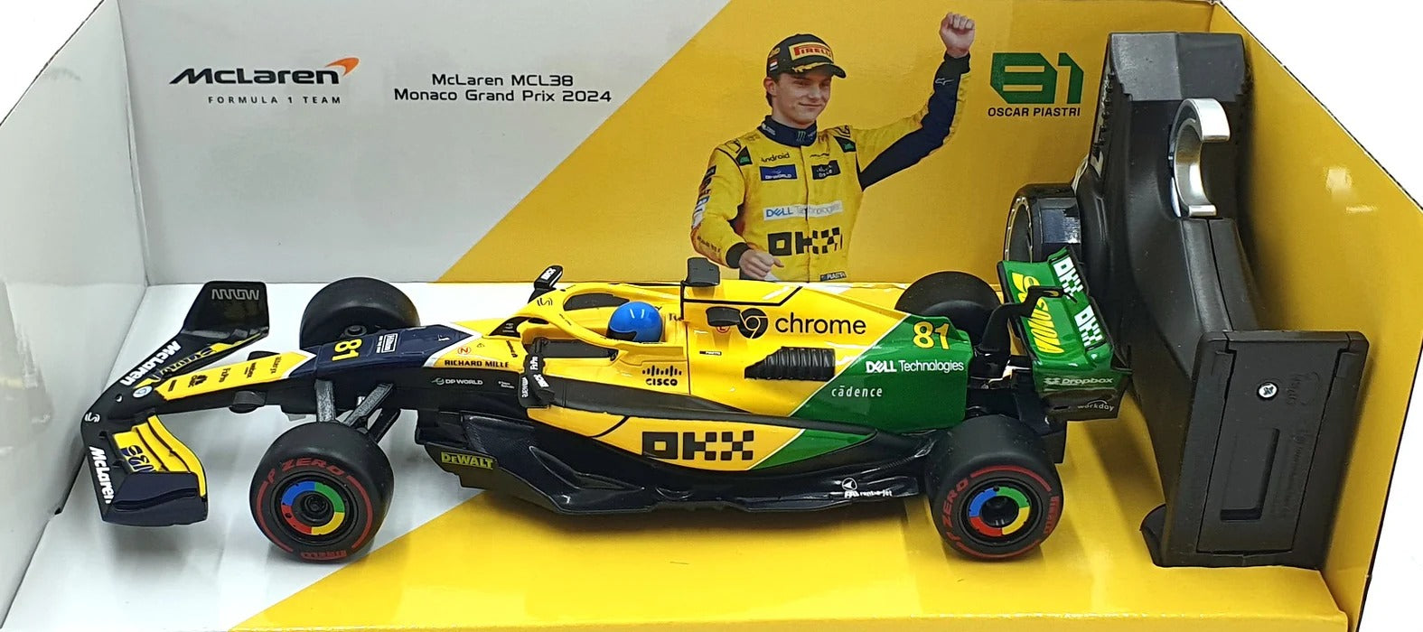 Maisto Tech 1:24 McLaren MCL38 Monaco 2024 #81 Oscar Piastri RC