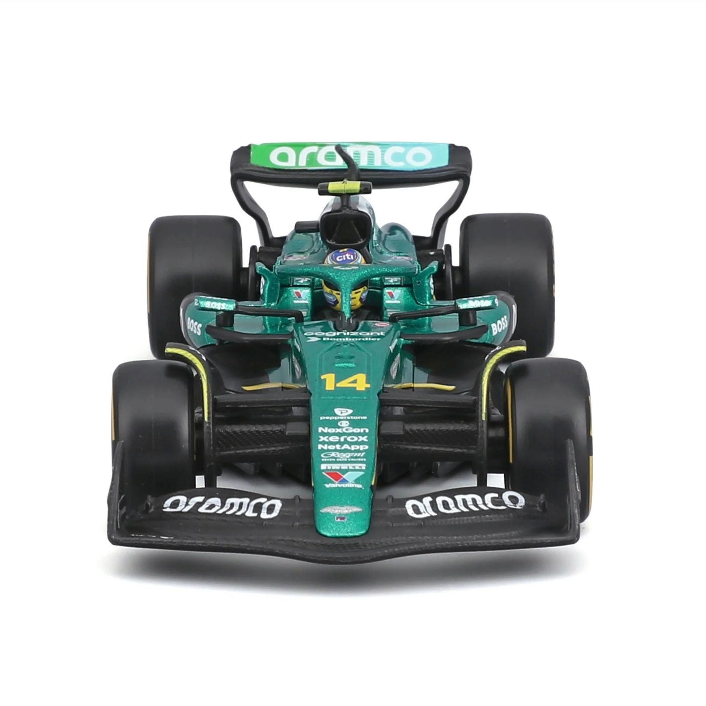 Bburago 1:43 Aston Martin AMR25 #14 Fernando Alonso 2025 F1 Die Cast Model