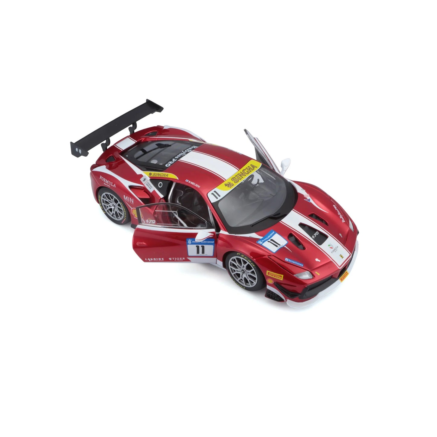 1:24 Ferrari 488 Challenge Diecast Model Kit - Formula Racing (18-26586)