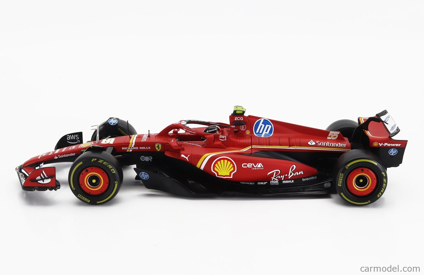 Bburago 1:18 Ferrari SF-24 #55 Carlos Sainz 2024 Diecast Model