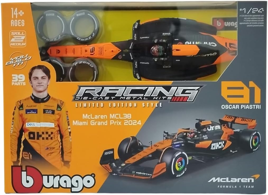 1:24 McLaren MCL38 F1 Team Assembly Kit - Oscar Piastri #81 (18-28512)