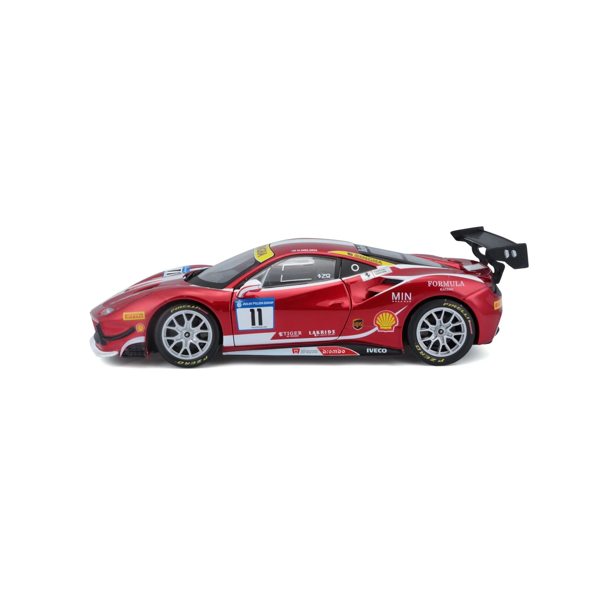 1:24 Ferrari 488 Challenge Diecast Model Kit - Formula Racing (18-26586)