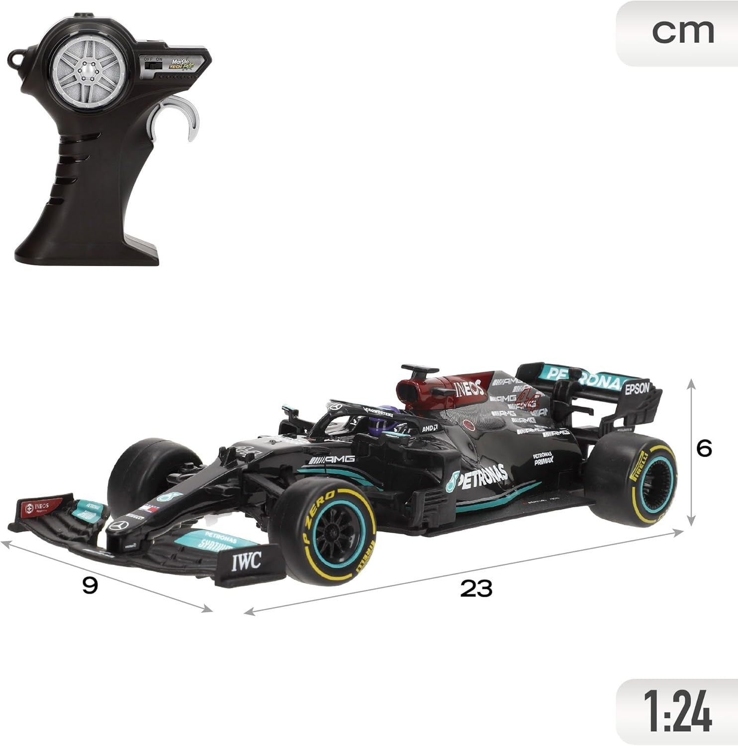 Maisto Tech 1:24 Mercedes-AMG W12 #44 Lewis Hamilton RC