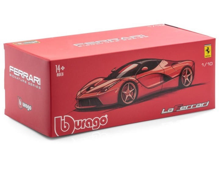 Bburago 1:18 Ferrari LaFerrari Signature Series – Matte Black Diecast Model