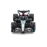 Bburago 1: 43 Formula (without helmet & plastic stand - Mercedes - AMG Petronas F1 W15 Team (2024) 2 - Pk. (Vertical) Die-Cast Model Car