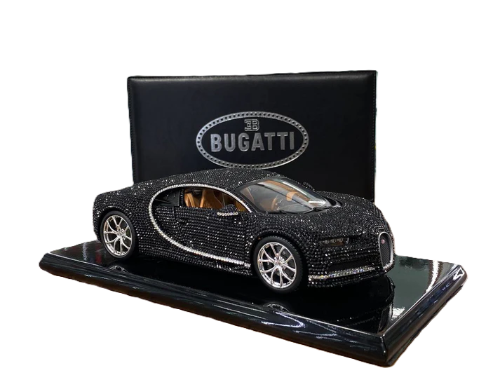 1/18 Diecast Bugatti Chiron Swarovski Crystal Limited Edition
