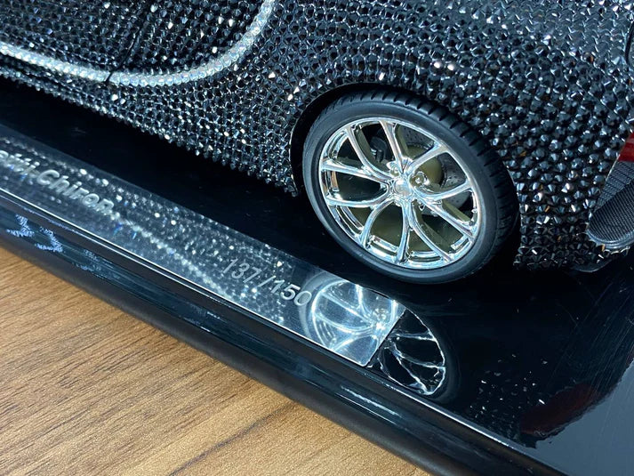 1/18 Diecast Bugatti Chiron Swarovski Crystal Limited Edition