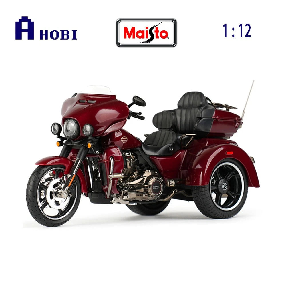 1:12 H-D Trikes - 2021 CVO Tri Glide (steerable fork, loaded with details)
