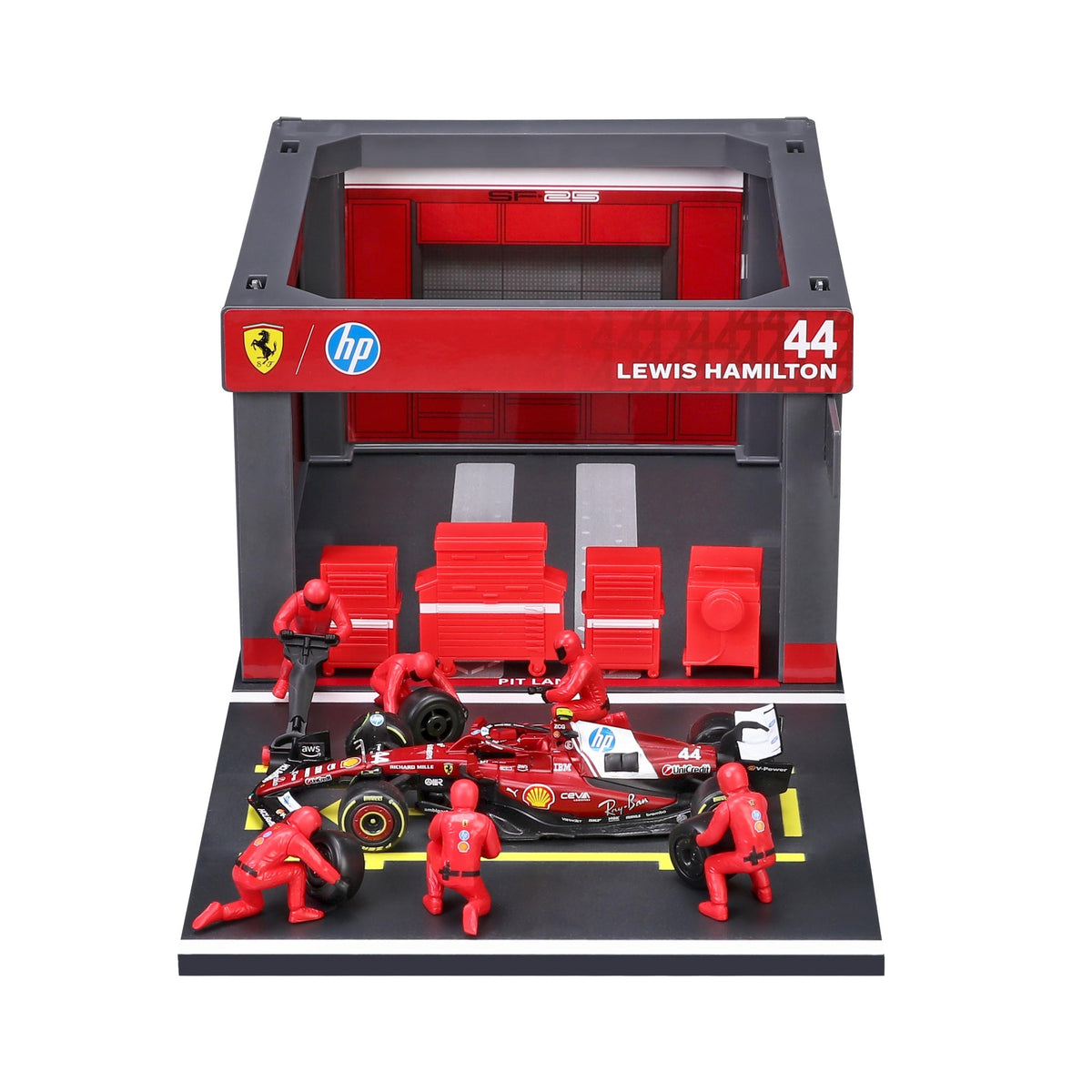Bburago 1: 43 Ferrari Formula (without helmet & plastic stand) - SF - 25 - 2 - pk (Horizontal) Die-Cast Model Car