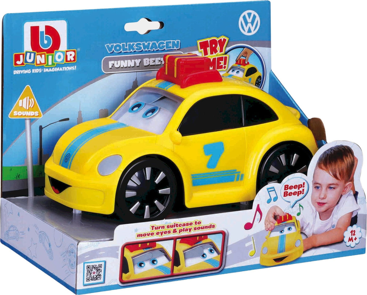 BB Junior with 1pc Volkswagen New Beetle: Blue Toy Vehicle
